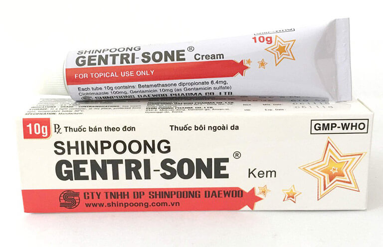 Bôi thuốc Gentrisone khi bé bị nổi mẩn ngứa