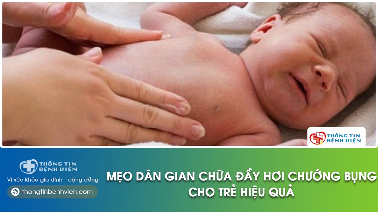 trẻ em bị đầy hơi chướng bụng