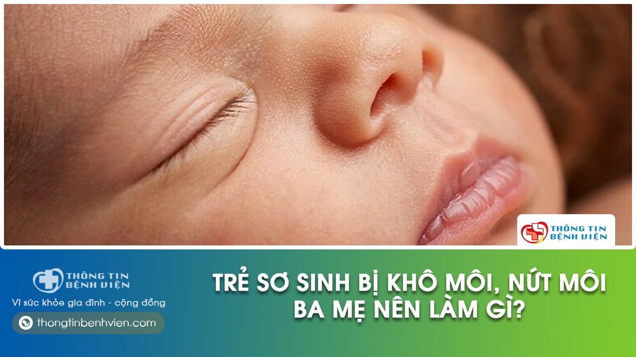trẻ bị khô môi