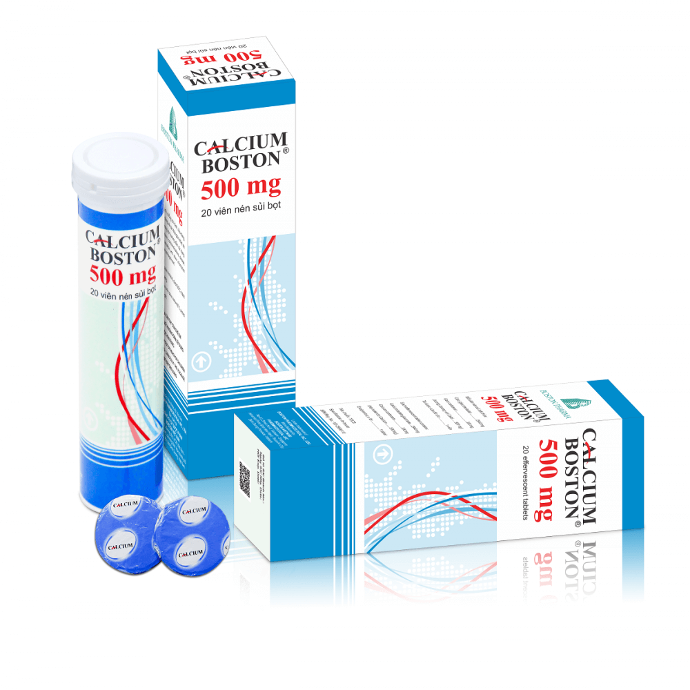Calcium Boston 500 mg – Thuốc bổ sung Ca