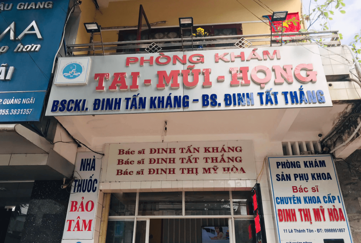 Phòng khám tai mũi họng bác sĩ Thắng ở Quảng Ngãi