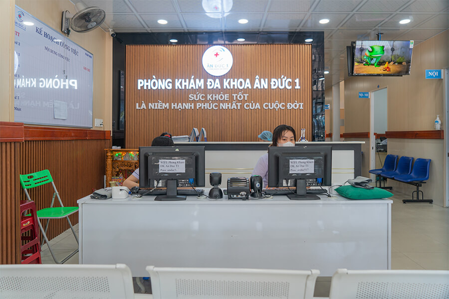 Cơ sở vật chất phòng khám đa khoa ân đức 1