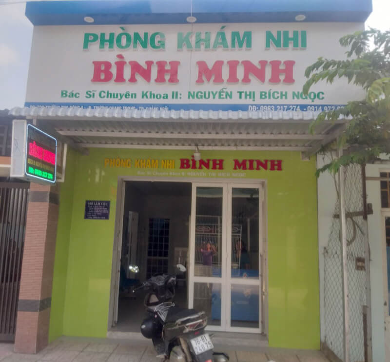 Phòng khám Bình Minh tọa lạc ở tỉnh Quảng Ngãi