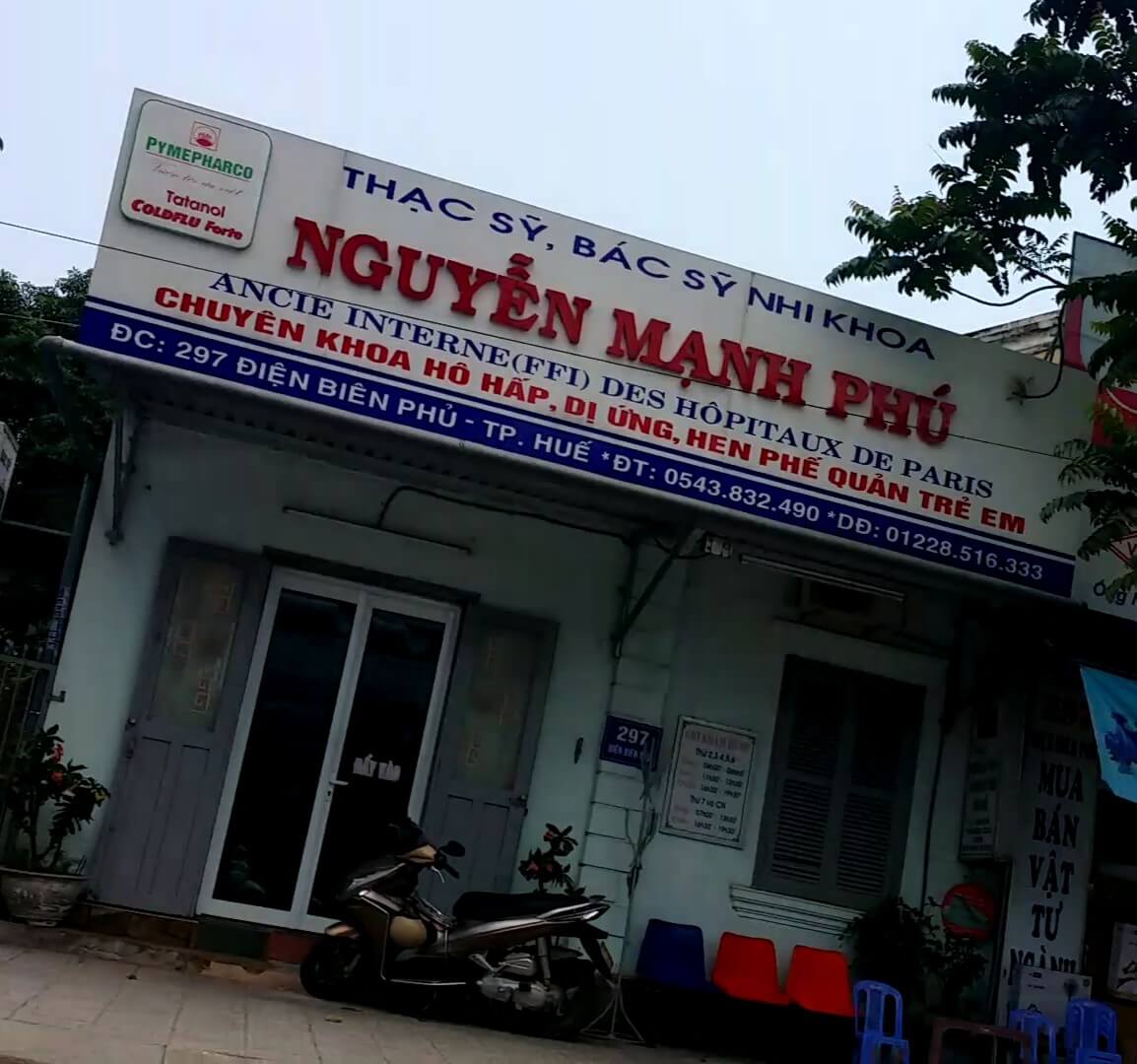 Phòng khám nhi Bác sĩ Nguyễn Mạnh Phú tọa lạc tại Huế