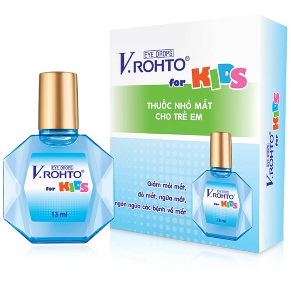 V.Rohto For Kids Eye drops 13ml được điều chế dành riêng cho bé