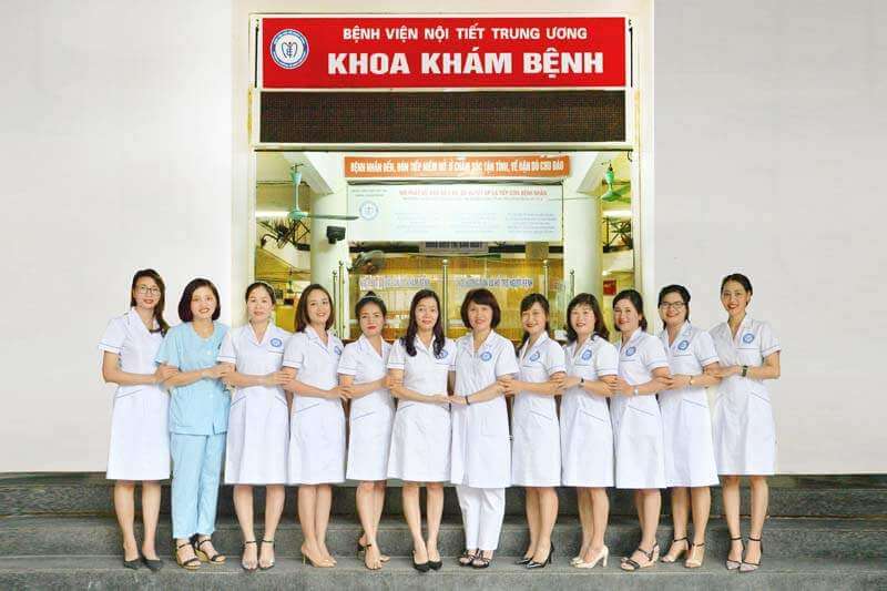 đội ngũ bác sĩ của bệnh viện nội tiết trung ương