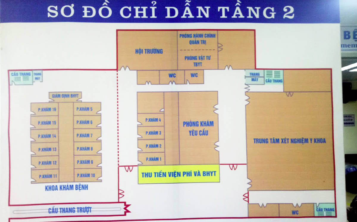 sơ đồ bệnh viện Nội tiết Trung Ương