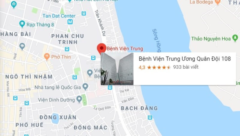 sơ đồ bệnh viện 108