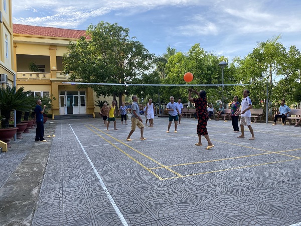 Hoạt động giải trí tại Trung Tâm Điều Dưỡng Luân Phiên Người Có Công Tỉnh Quảng Bình
