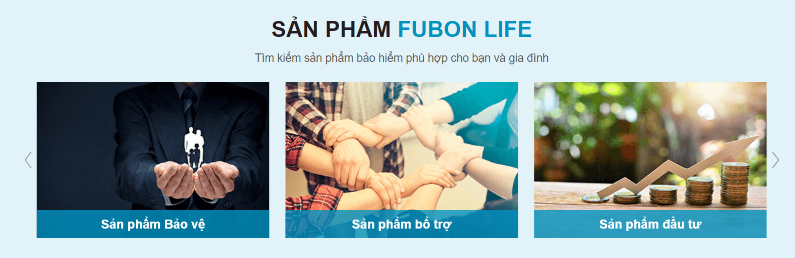 CÁC GÓI BẢO HIỂM NHÂN THỌ PHỔ BIẾN CỦA FUBON
