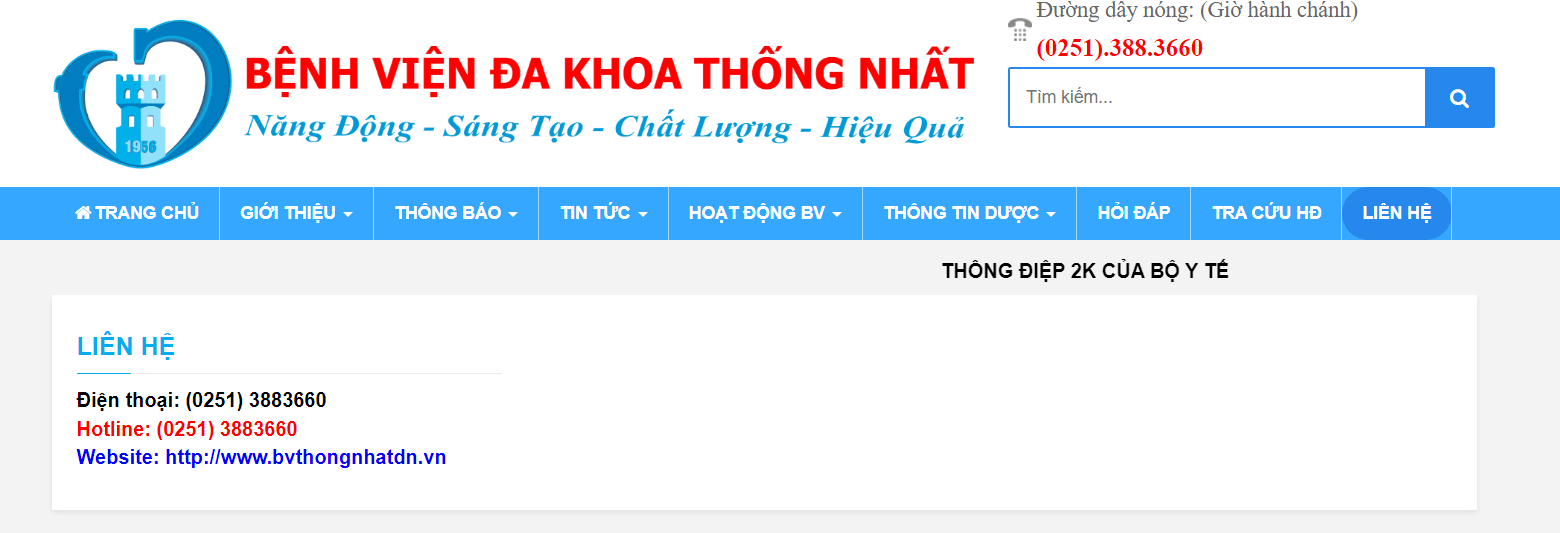 đặt lịch khám tại bệnh viện Đa khoa khu vực Thống Nhất Đồng Nai
