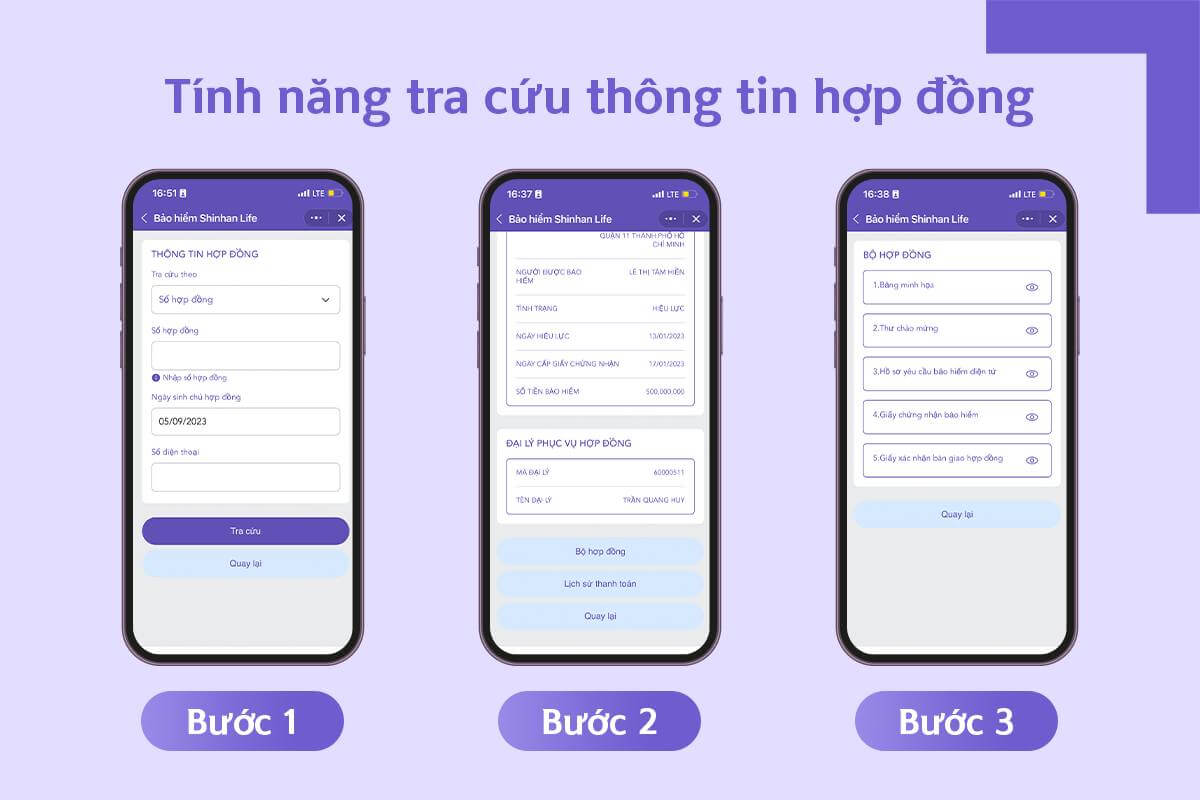 Tra cứu hợp đồng bảo hiểm Shinhan Life qua zalo mini app