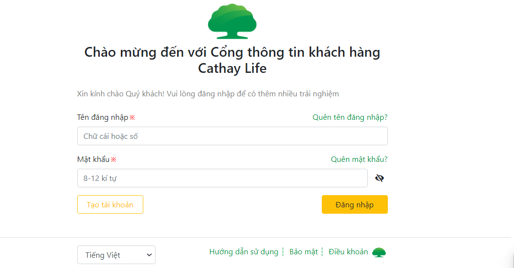 Tra cứu thông tin hợp đồng bảo hiểm trên Cổng thông tin khách hàng của Cathay Life