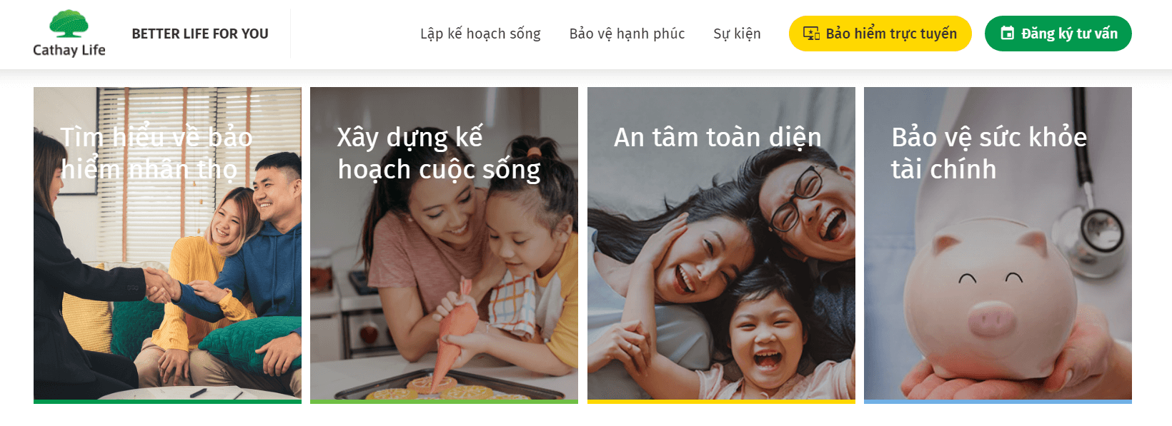 CÁC GÓI BẢO HIỂM CATHAY LIFE