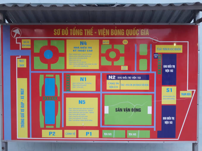 Sơ đồ Bệnh viện Bỏng quốc gia Lê Hữu Trác