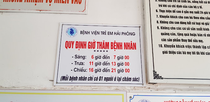 Thăm khám tại Bệnh viện Trẻ em Hải Phòng