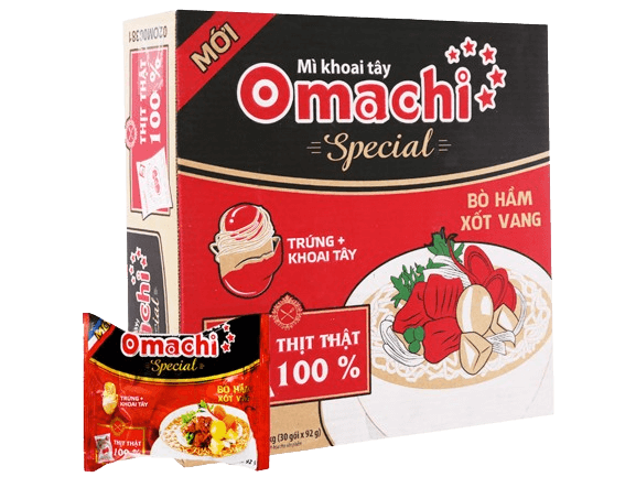 1 gói mì Omachi chứa bao nhiêu calo?