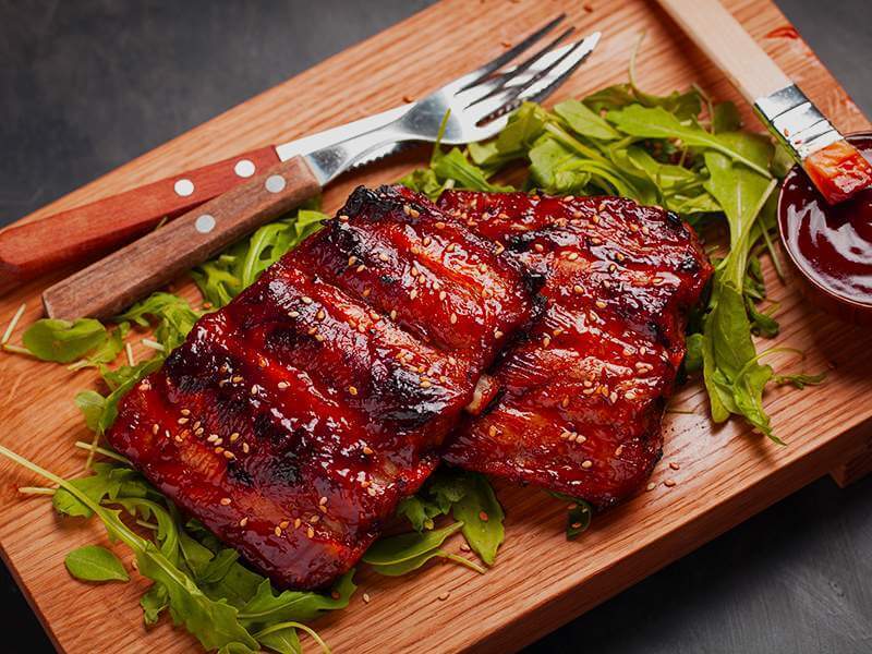 Sườn nướng bao nhiêu calo?