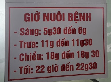 Giờ thăm bệnh tại Bệnh viện Đa khoa Kiên Giang