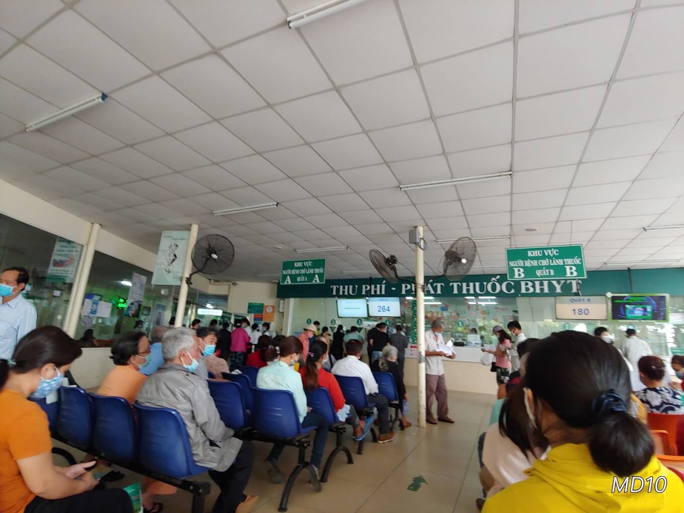 Bệnh nhân đến thăm khám tại bệnh viện