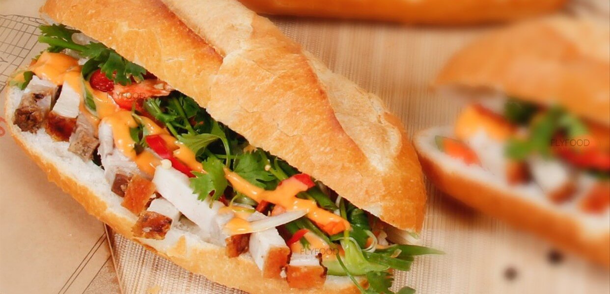 bánh mì heo quay bao nhiêu calo