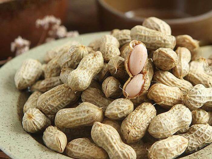 đậu phộng luộc bao nhiêu calo