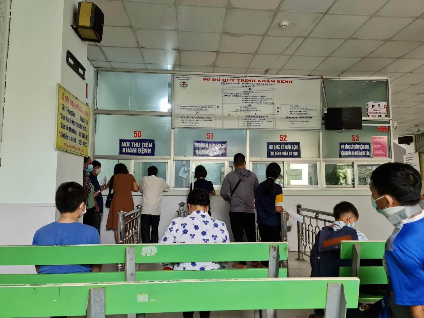 Bệnh nhân đến thăm khám tại bệnh viện