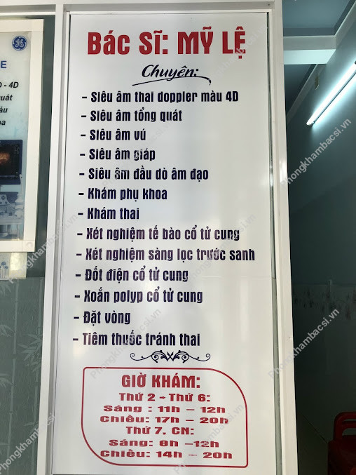 Phòng Khám Sản Phụ Khoa - BS Mỹ Lệ