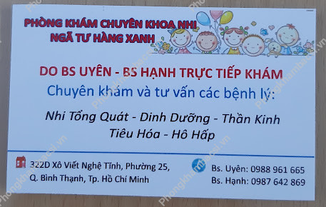 Phòng Khám Nhi Đồng - BS.CK1 Uyên - BS Hạnh
