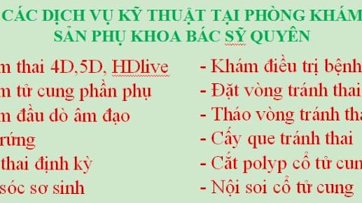 Phòng Khám Sản Phụ Khoa - BS Quyên