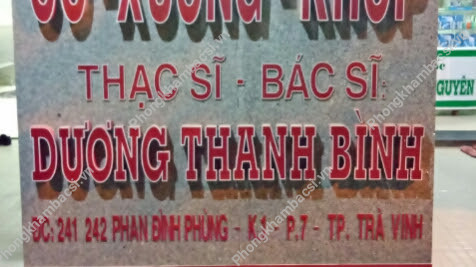 Phòng Khám Xương Khớp - Bs Bình