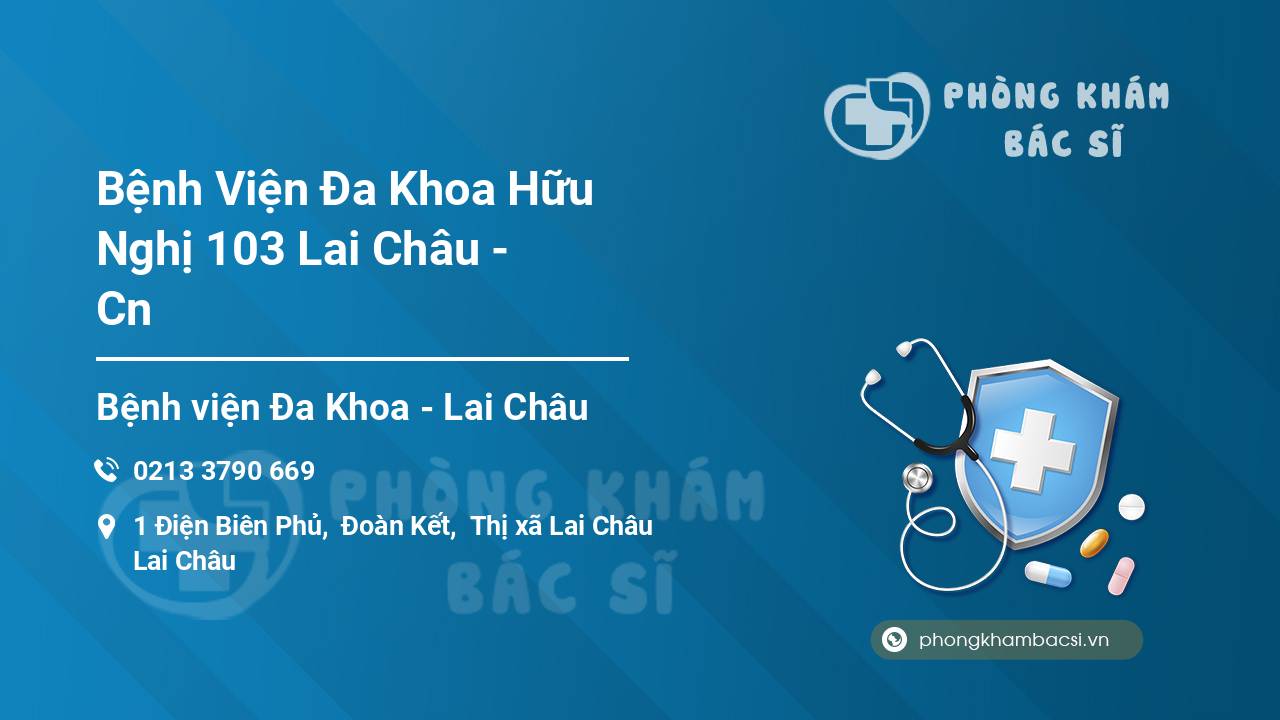Bệnh Viện Đa Khoa Hữu Nghị 103 Lai Châu - Cn