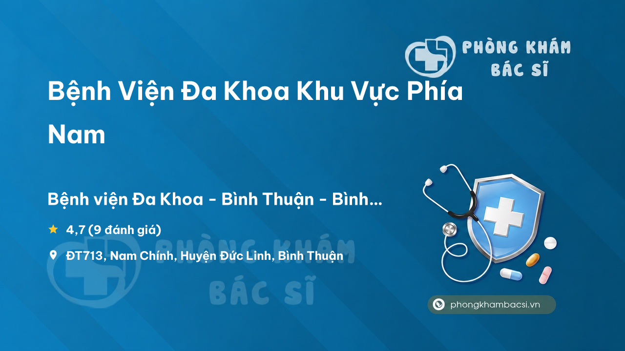 Benh Vien Da Khoa Khu Vuc Phia Nam Duc Linh