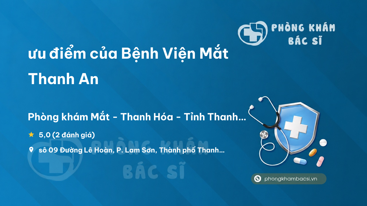 Benh Vien Mat Thanh An Thanh Pho Thanh Hoa