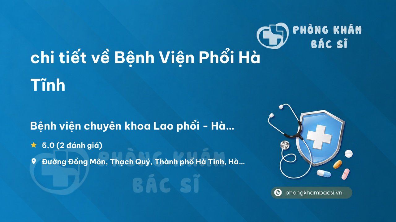Benh Vien Phoi Ha Tinh