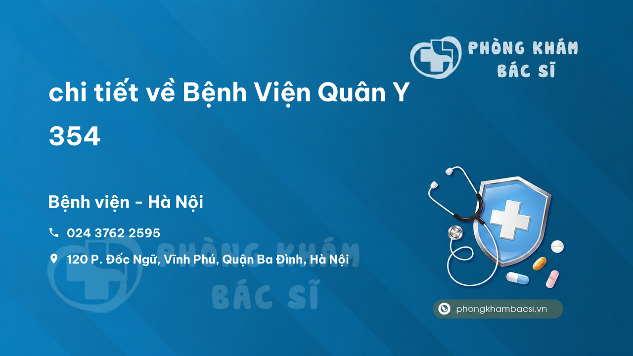 Review chi tiết về Bệnh Viện Quân Y 354, Ba Đình, Hà Nội bạn nên biết