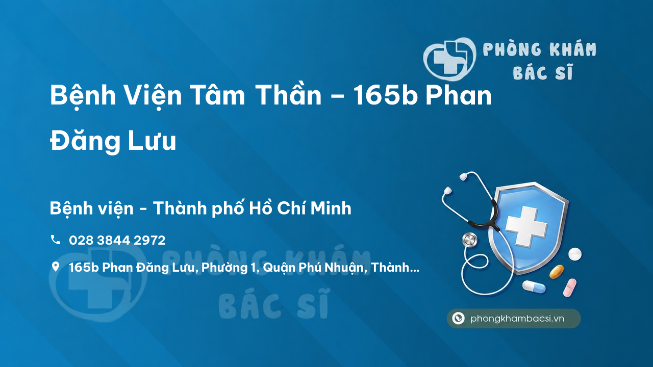 Bệnh Viện Tâm Thần – 165b Phan Đăng Lưu, P.1, Phú Nhuận