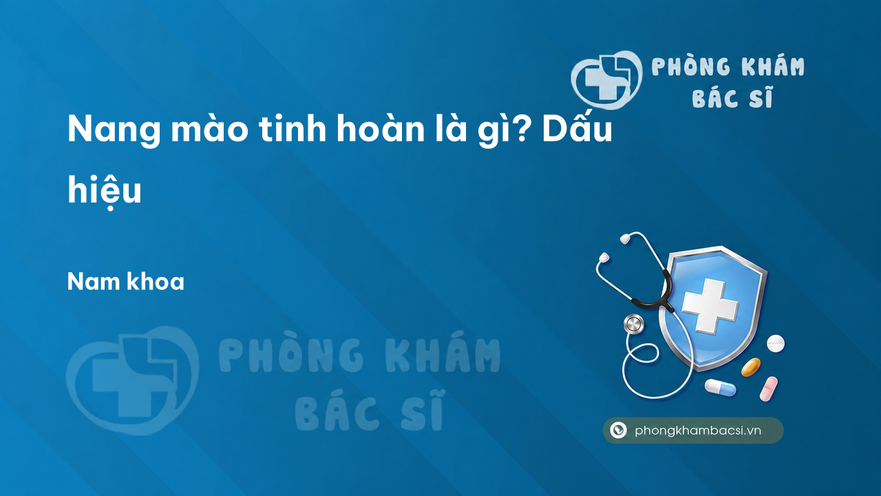 Nang mào tinh hoàn là gì? Dấu hiệu, Nguyên nhân và Cách chữa trị