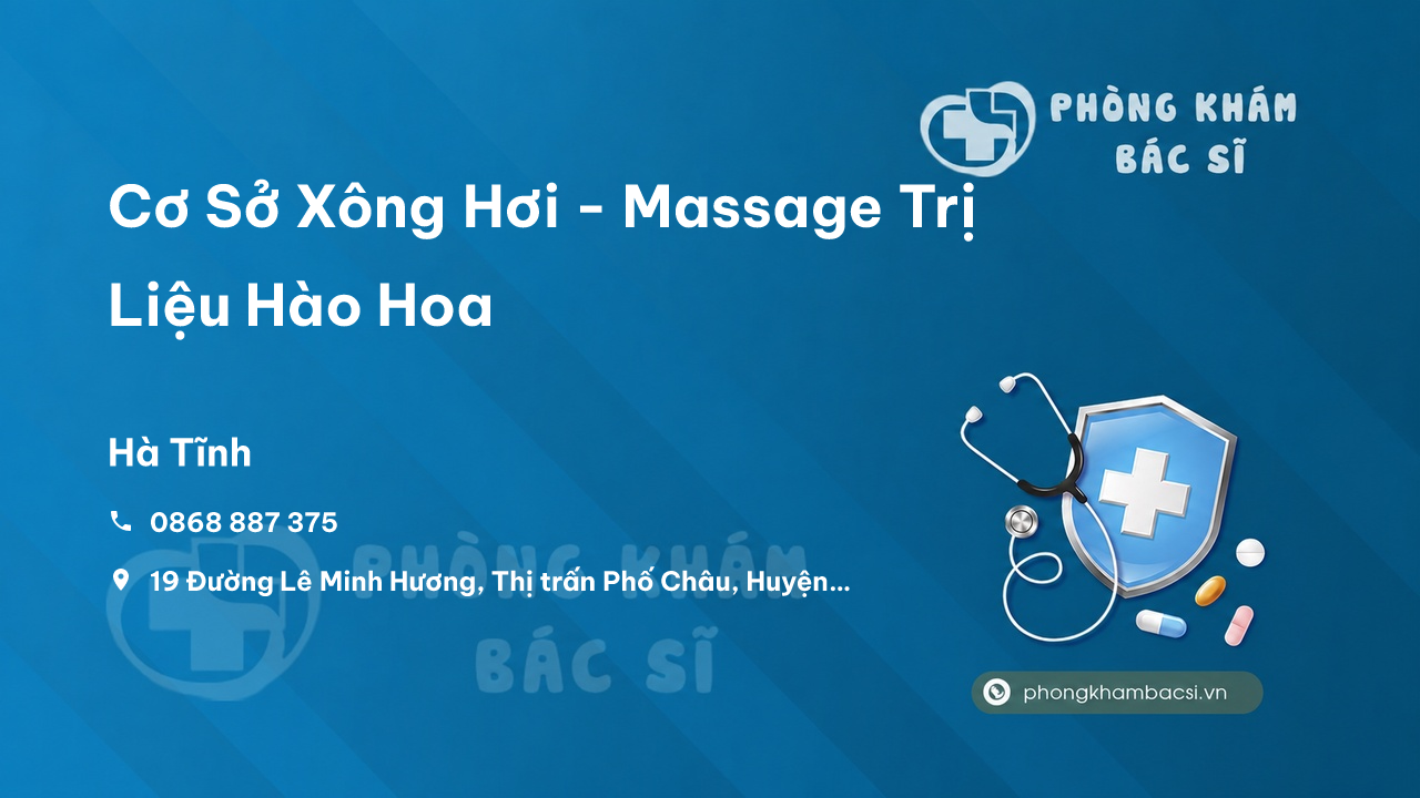 Cơ Sở Xông Hơi - Massage Trị Liệu Hào Hoa, Hương Sơn