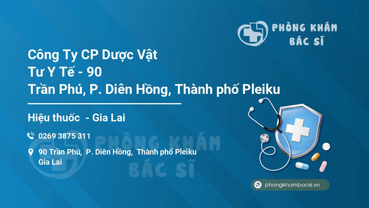 Công Ty CP Dược Vật Tư Y Tế - 90 Trần Phú, P. Diên Hồng, Thành phố Pleiku