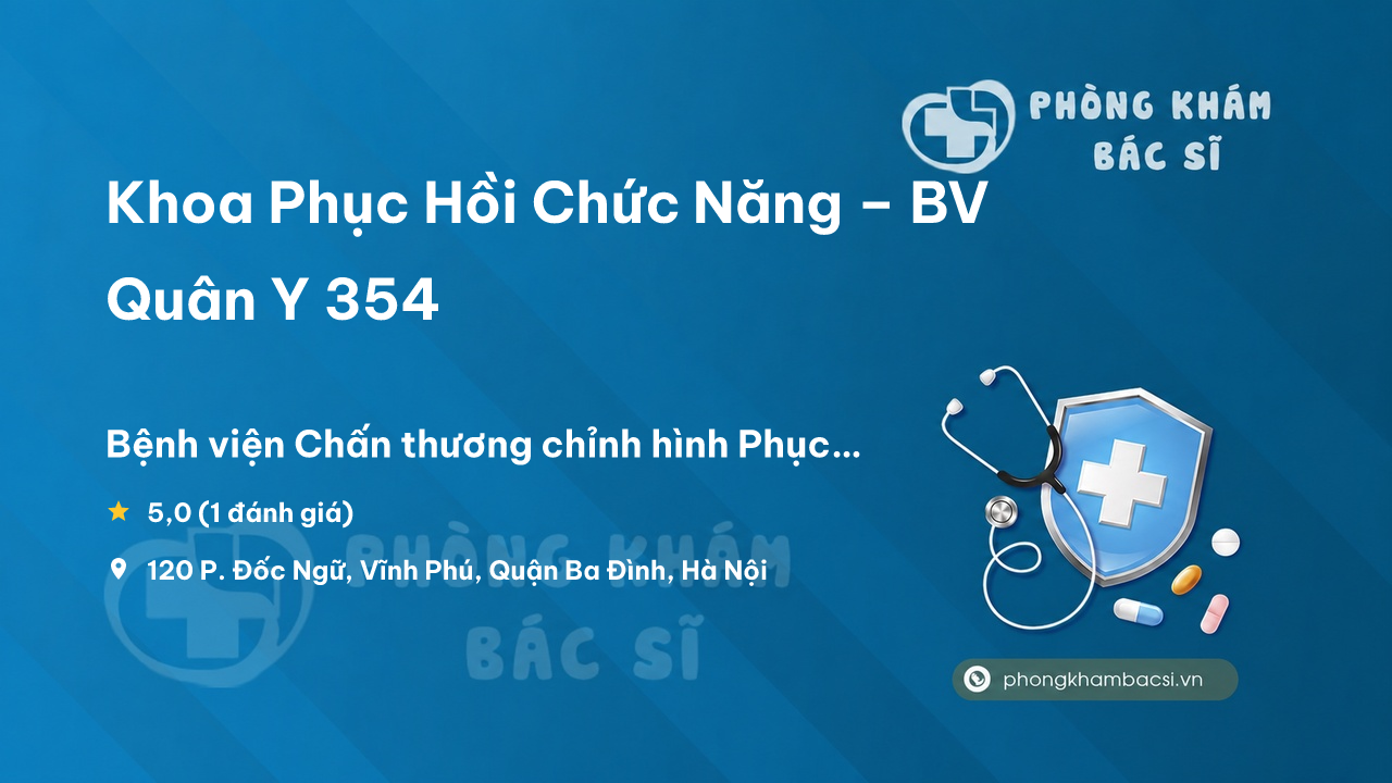 Khoa Phuc Hoi Chuc Nang Bv Quan Y 354 Ba Dinh