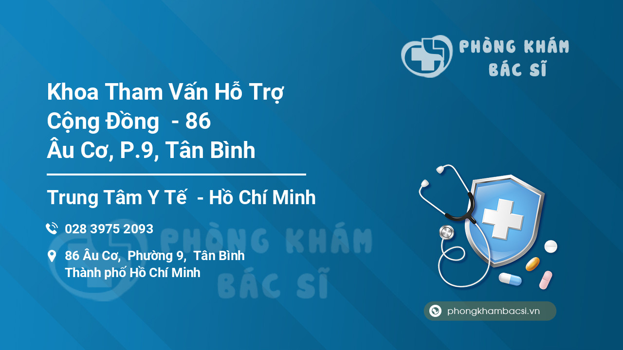Khoa Tham Vấn Hỗ Trợ Cộng Đồng  - 86 Âu Cơ, P.9, Tân Bình