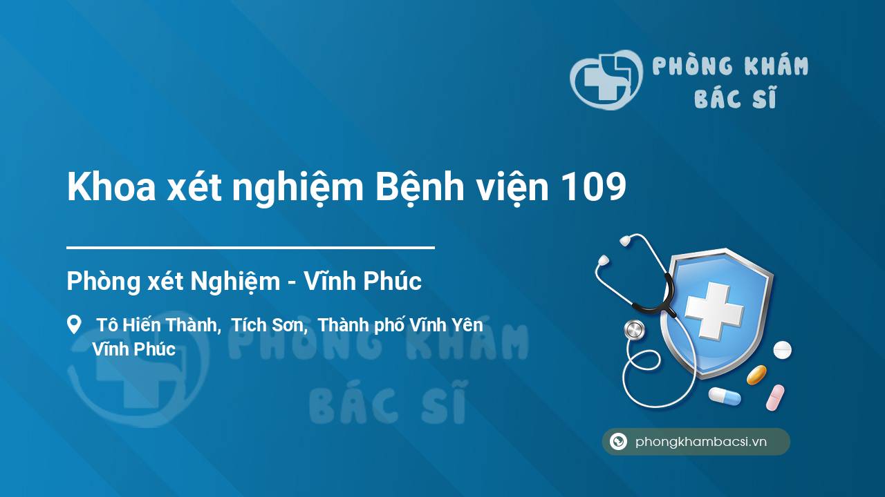 Khoa xét nghiệm Bệnh viện 109