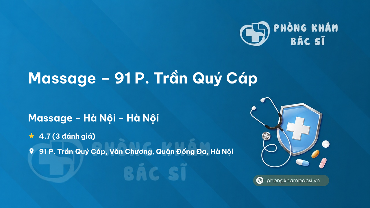 Massage 91 P Tran Quy Cap Van Chuong Dong Da
