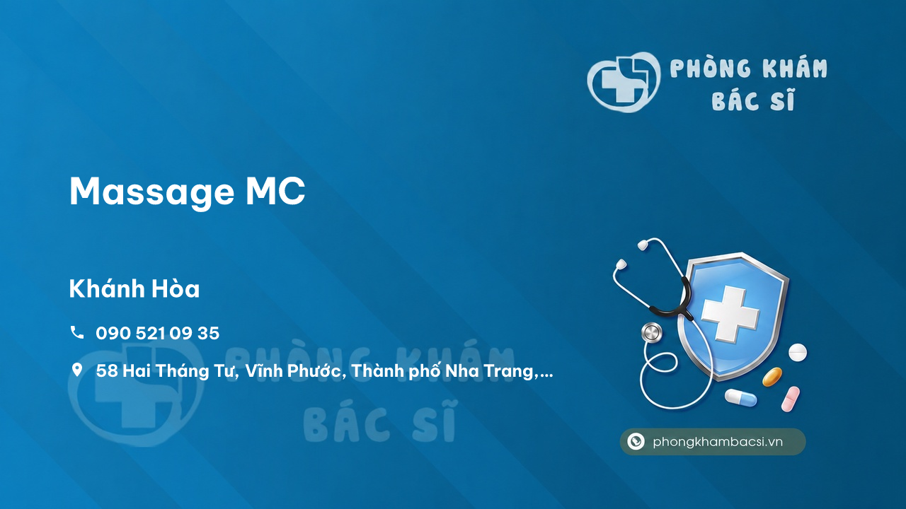 Review các dịch vụ tại Massage MC, Nha Trang, Khánh Hòa