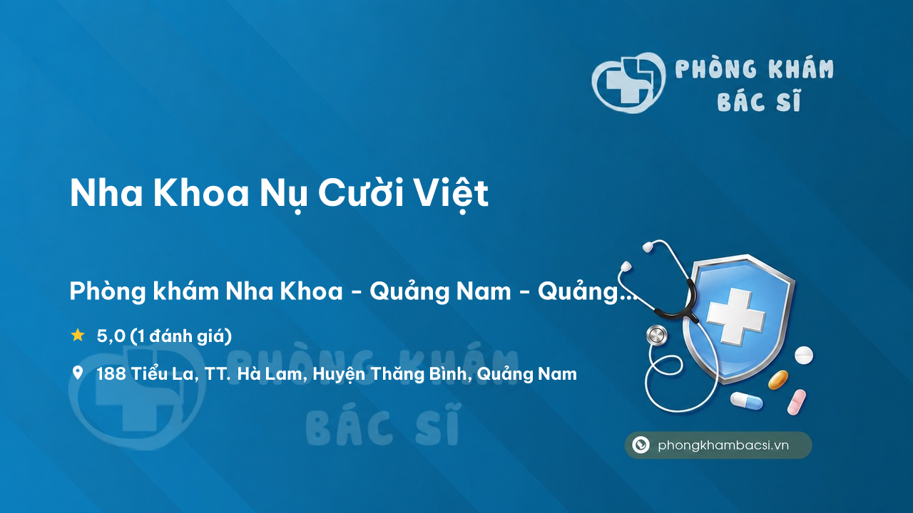 Nha Khoa Nu Cuoi Viet Thang Binh