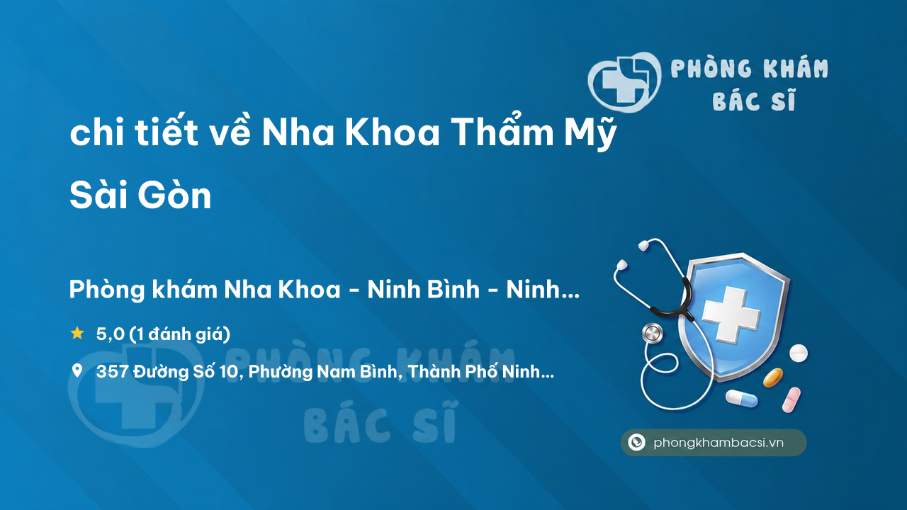 Nha Khoa Tham My Sai Gon Ninh Binh