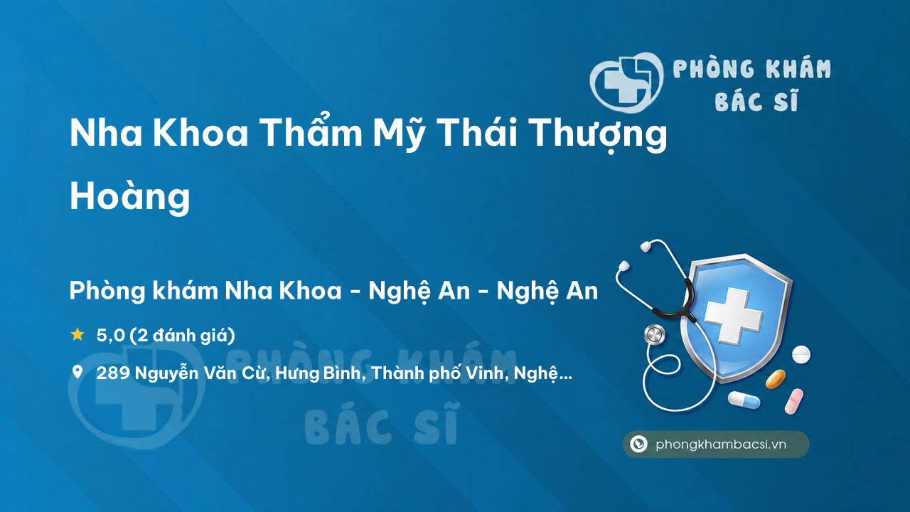 Nha Khoa Tham My Thai Thuong Hoang Thanh Pho Vinh