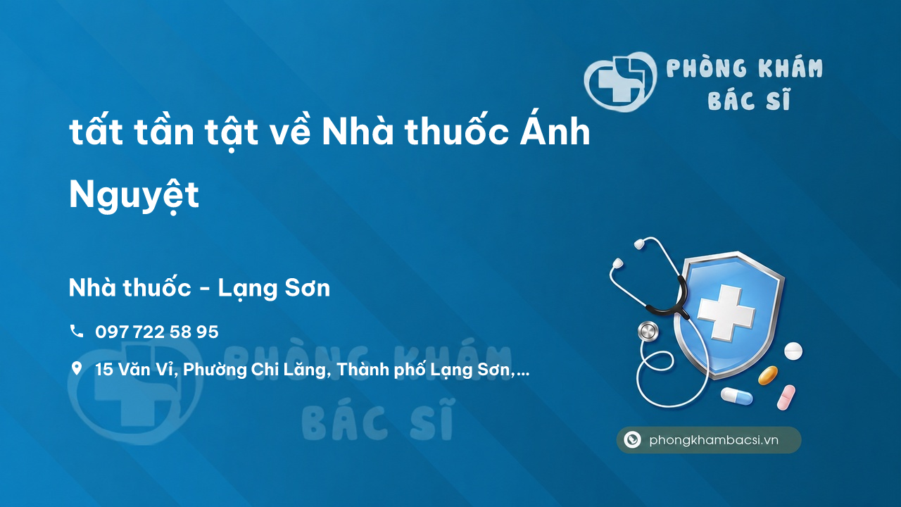 Nha Thuoc Anh Nguyet Thanh Pho Lang Son