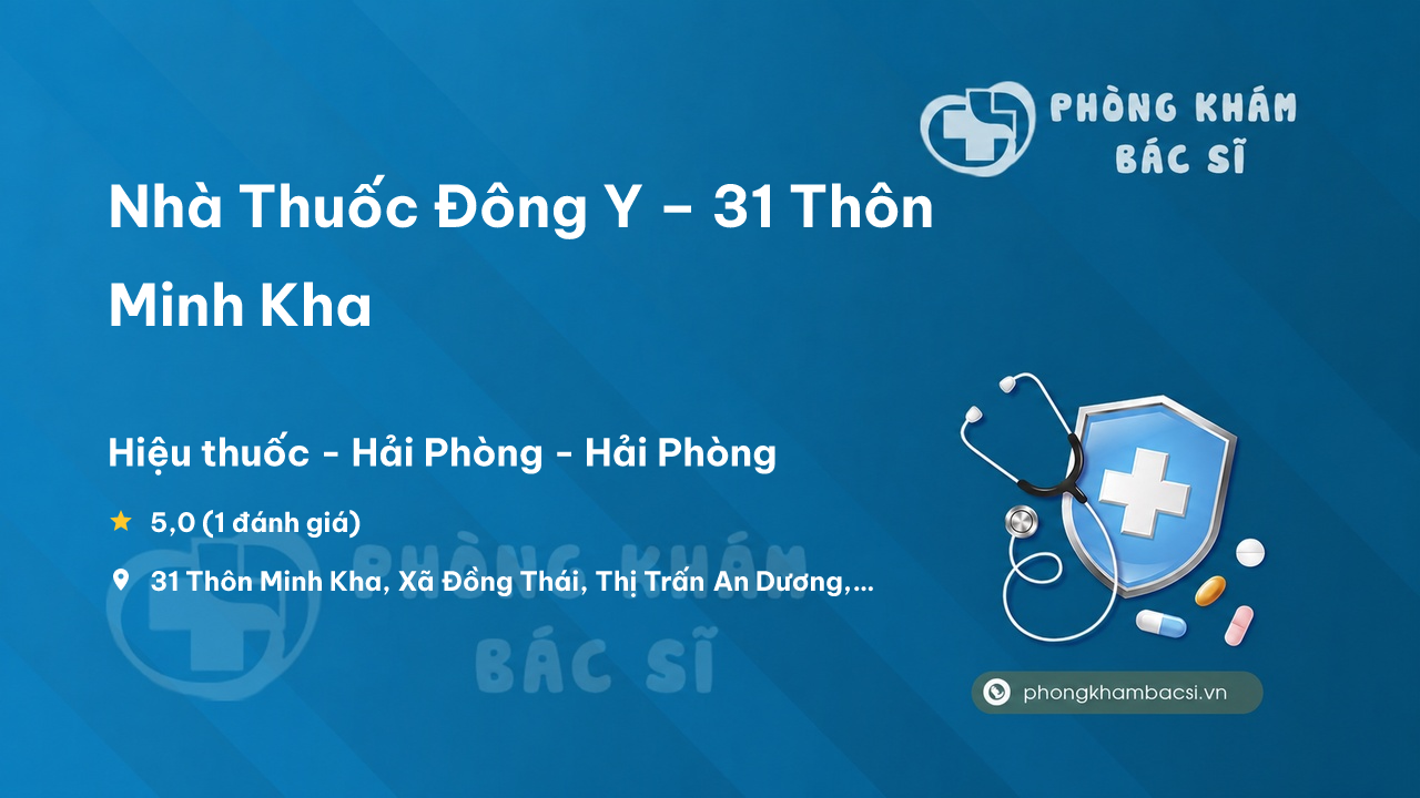 Nha Thuoc Dong Y 31 Thon Minh Kha Xa Dong Thai Thi Tran An Duong Huyen An Duong